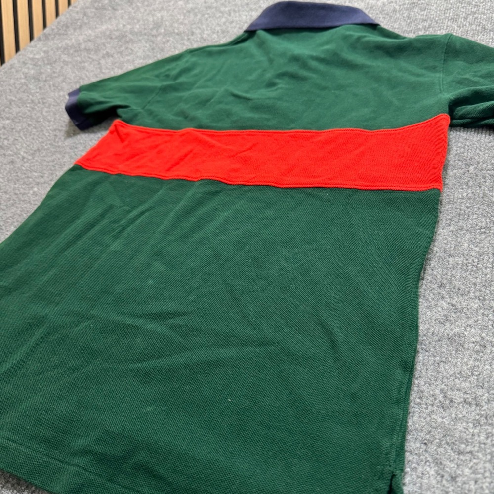 Polo Ralph Lauren Kids L (16/18) Green Red Crest Logo Short‎ Sleeve Polo Shirt - Picture 11 of 12